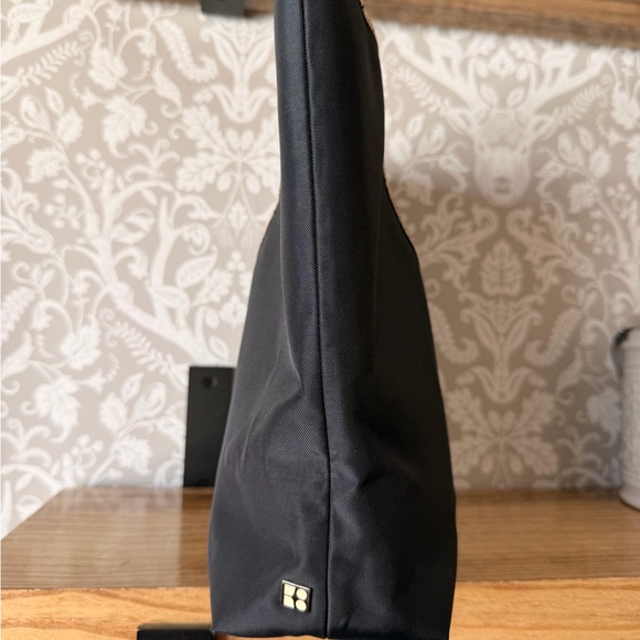 Kate Spade Made In Italy Vintage Handbag Nylon w/ Snake Skin Trim Polka Dot Int - Picture 8 of 17